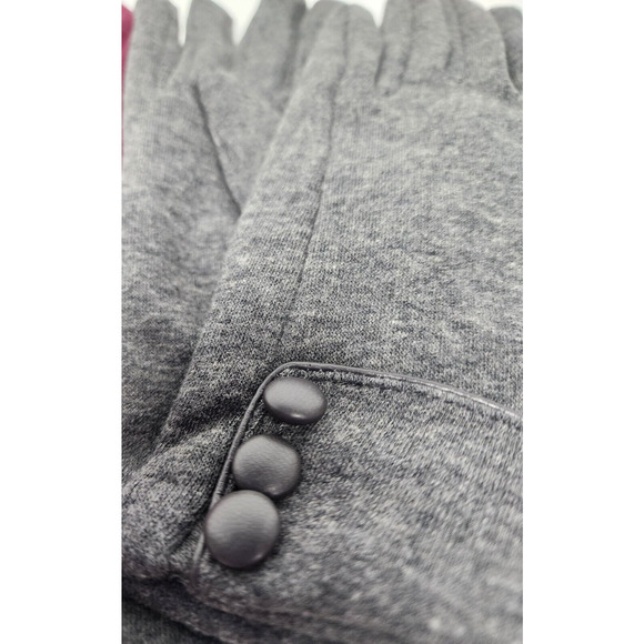 Dimore Winter Gloves Touch Screen Warm Fleece Lined, Burgundy, Gray, Khaki - Picture 4 of 5